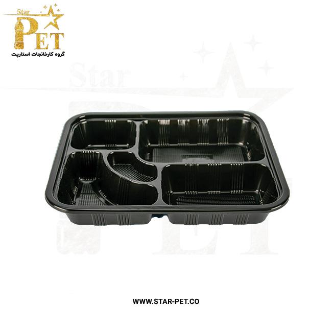 ظرف یکبار مصرف پنج خانه درنا
